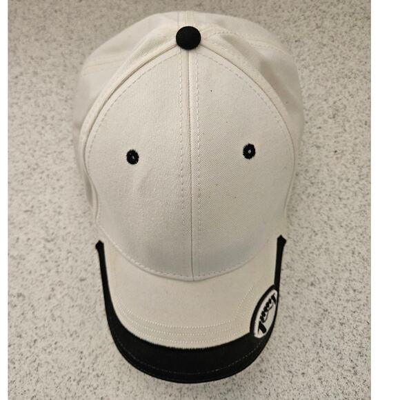 The Game Football Cap Hat Adjustable White with Black, Embroidered - Picture 8 of 10